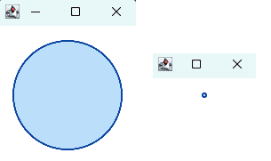 使用超取樣繪製的圓