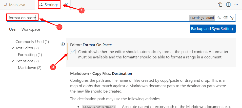 貼上時自動格式化