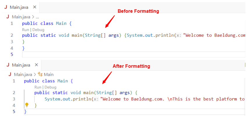 使用鍵盤快速鍵格式化程式碼