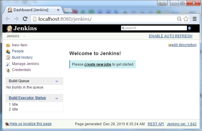 Jenkins安裝程序生成作業