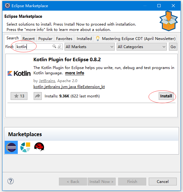 Kotlin開發環境設置（Eclipse）