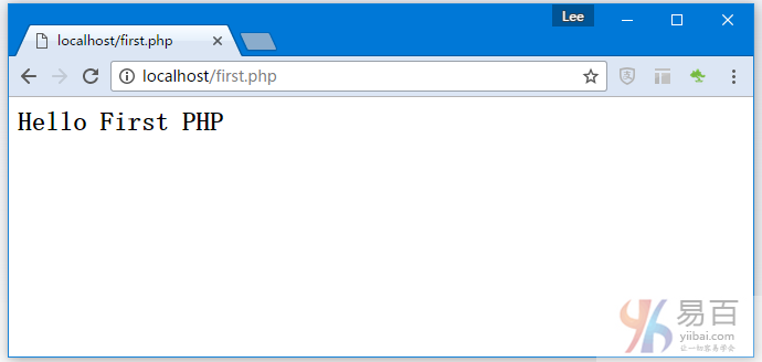 PHP入門程序示例