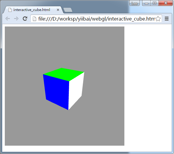 WebGL交互式立方體